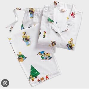 Pottery Barn Teen SIMPSON Christmas Pajamas Adult Small Youth 14